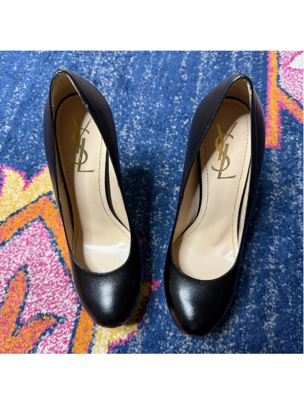YSL Yves Saint Laurent Tribtoo Tribute Platform Pump Shoes Heels 39.5